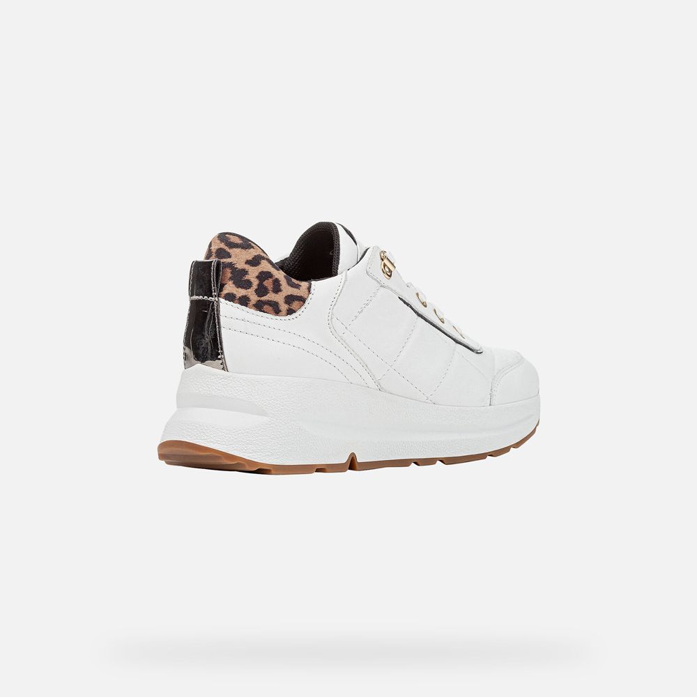 Geox Bayan Spor Ayakkabı Beyaz - Backsie - FKL-592083